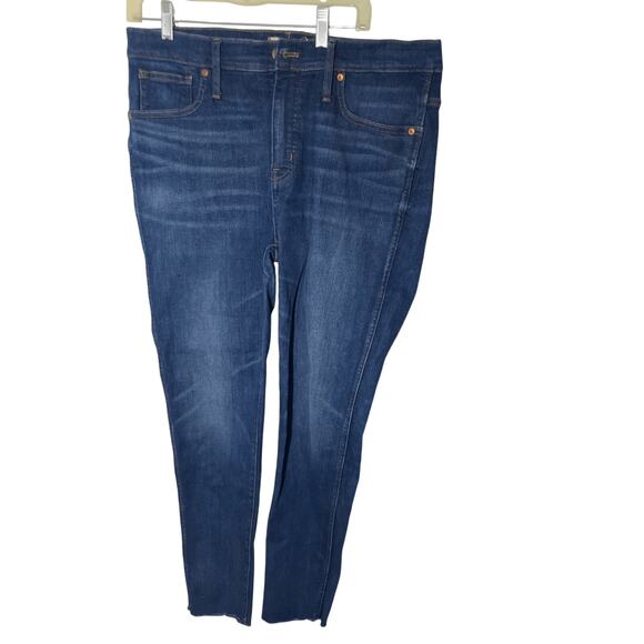 Madewell 9" Mid-Rise Skinny Jeans In Larkspur Wash TENCEL Denim Edition F8990 - Picture 2 of 7